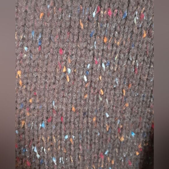 Zara Nwt Chunky Brown Speckled Sweater - Picture 5 of 15